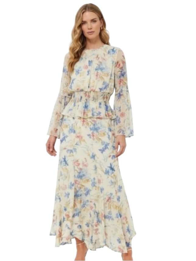 New Set Tuckernuck - Jennie Blouse & Mallory Skirt. Snowberry Floral. Xs. Nwt